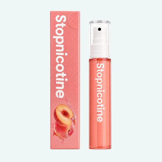StopNicotine Smile - Fresh breath seconds after smoking | Peach | 10ml & 150+ Sprays