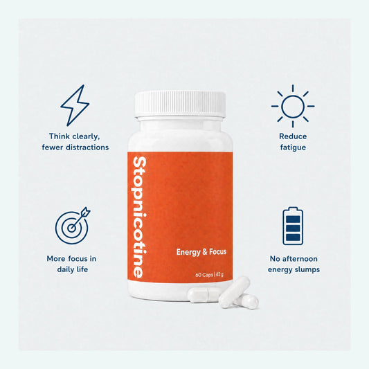 Stopnicotine Energy – Reduce Fatigue And Feel Energized During Smoking Withdrawal | 60 Capsules