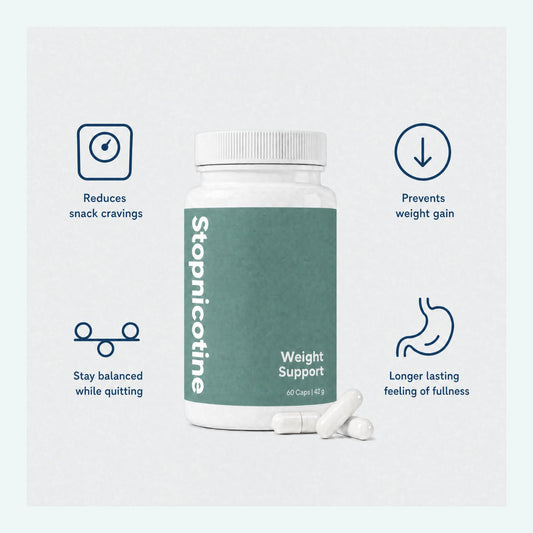 Stopnicotine Weight – Avoid Weight Gain and Control Cravings While Quitting Smoking | 60 Capsules