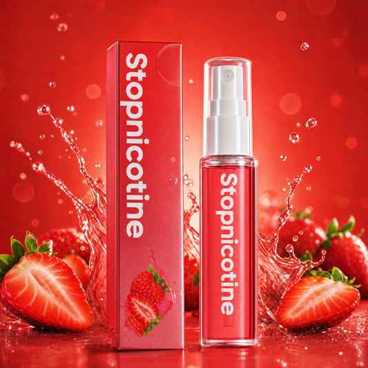 StopNicotine Smile - Fresh breath seconds after smoking | Strawberry | 10ml & 150+ Sprays