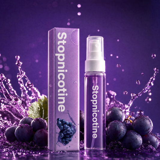 StopNicotine Smile - Fresh breath seconds after smoking | Blackberry | 10ml & 150+ Sprays