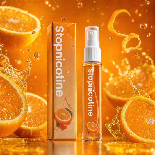 StopNicotine Smile - Fresh breath seconds after smoking | Orange | 10ml & 150+ Sprays